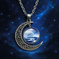 Collar Para Mujeres Con Dije Luna Planetas Nebulosa Galaxia - Miniatura 28
