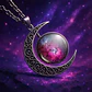 Collar Para Mujeres Con Dije Luna Planetas Nebulosa Galaxia - Miniatura 35
