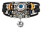 Pulsera Para Hombres Y Mujeres Con Multicapas Manillas Cuero - Miniatura 1
