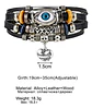 Pulsera Para Hombres Y Mujeres Con Multicapas Manillas Cuero - Miniatura 2