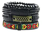 Pulsera Para Hombres Y Mujeres Con Multicapas Manillas Cuero - Miniatura 10