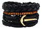 Pulsera Para Hombres Y Mujeres Con Multicapas Manillas Cuero - Miniatura 26