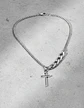 Collar En Acero Para Hombre Y Mujer Dije Cruz Cadena Cubana - Miniatura 13