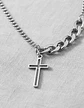 Collar En Acero Para Hombre Y Mujer Dije Cruz Cadena Cubana - Miniatura 15