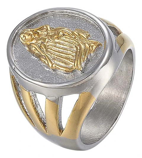 Anillo Para Hombre Mujer Estilo Religioso Virgen Guadalupe