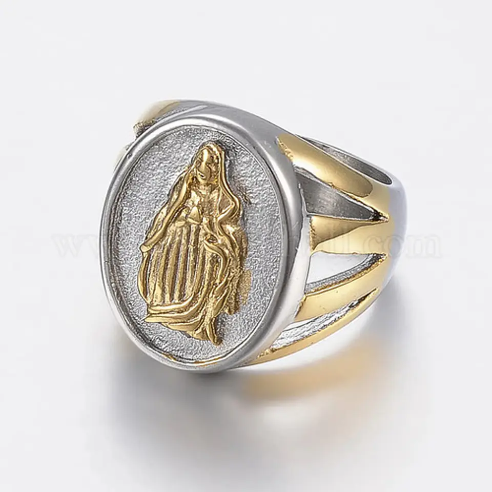 Anillo Para Hombre Mujer Estilo Religioso Virgen Guadalupe 3