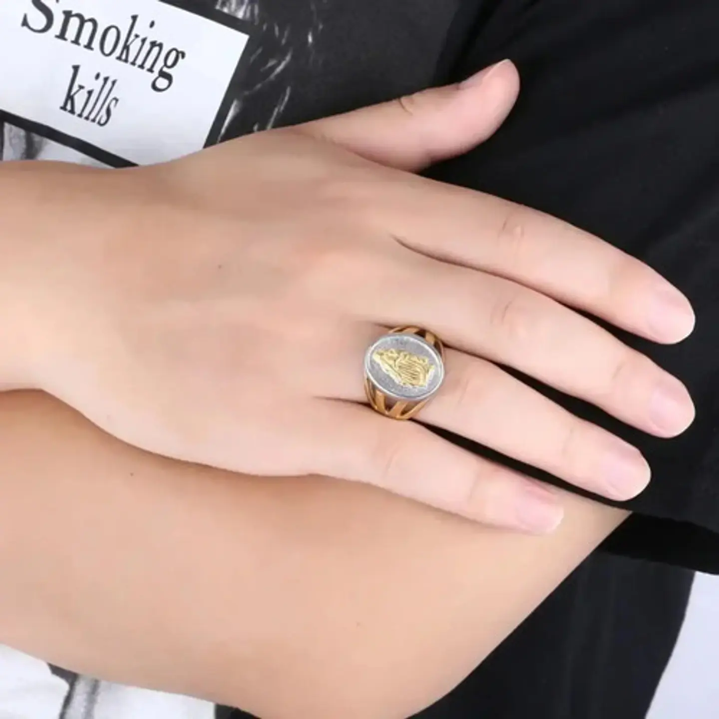 Anillo Para Hombre Mujer Estilo Religioso Virgen Guadalupe 6