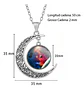 Collar Para Mujeres Con Dije Luna Galaxia Universo Nebulosa - Miniatura 9