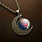 Collar Para Mujeres Con Dije Luna Galaxia Universo Nebulosa - Miniatura 11