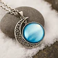 Collar Para Mujeres Con Dije Luna Galaxia Universo Nebulosa - Miniatura 25