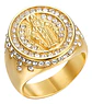 Anillo Virgen María Para Hombre Mujer De Color Oro Y Piedras - Miniatura 1