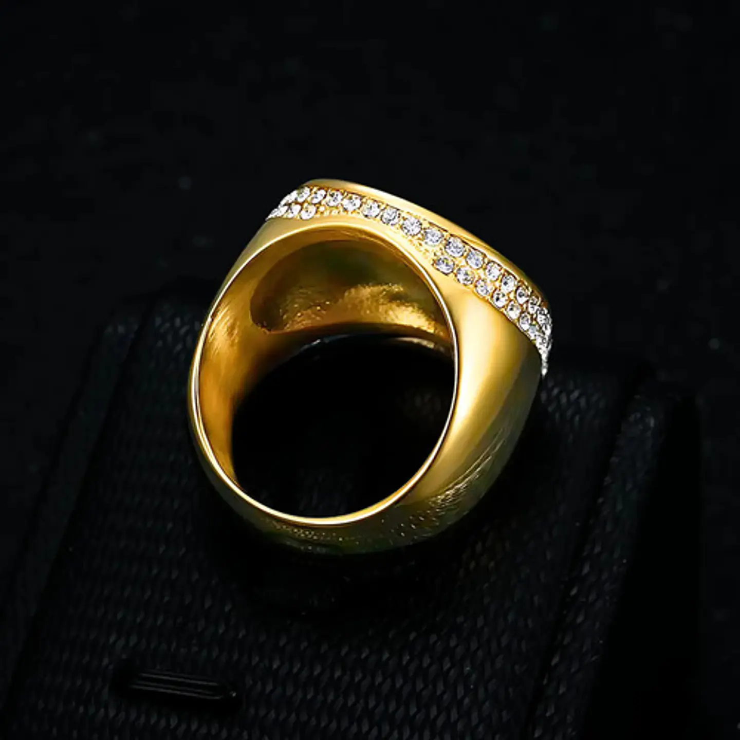 Anillo Virgen María Para Hombre Mujer De Color Oro Y Piedras 5