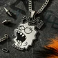Collar Hombre Mujer Dije Lisa Street Irreverente Color Plata - Miniatura 4