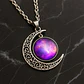 Collar Para Mujeres Con Dije Luna Galaxias Planetas Nebulosa - Miniatura 6