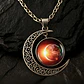 Collar Para Mujeres Con Dije Luna Galaxias Planetas Nebulosa - Miniatura 20