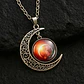 Collar Para Mujeres Con Dije Luna Galaxias Planetas Nebulosa - Miniatura 21