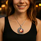 Collar Para Mujeres Con Dije Luna Galaxias Planetas Nebulosa - Miniatura 23