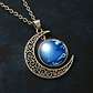 Collar Para Mujeres Con Dije Luna Galaxias Planetas Nebulosa - Miniatura 35