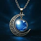 Collar Para Mujeres Con Dije Luna Galaxias Planetas Nebulosa - Miniatura 36