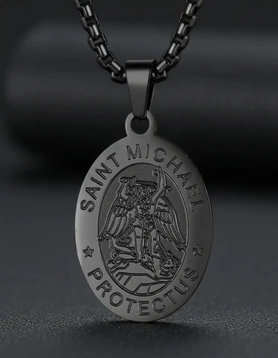 Collar Para Hombres Mujeres Dije Medalla San Miguel Arcángel 12