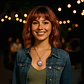 Collar Para Mujeres Dije Media Luna Cristal Nebulosa Galaxia - Miniatura 19