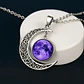 Collar Para Mujeres Dije Media Luna Cristal Nebulosa Galaxia - Miniatura 21