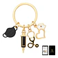 Llavero Unisex Médico Enfermera Estetoscopio Jeringa Cofia - Miniatura 7