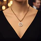 Collar De Acero Para Mujer Dije Con Piedras Nudo Bruja Celta - Miniatura 9