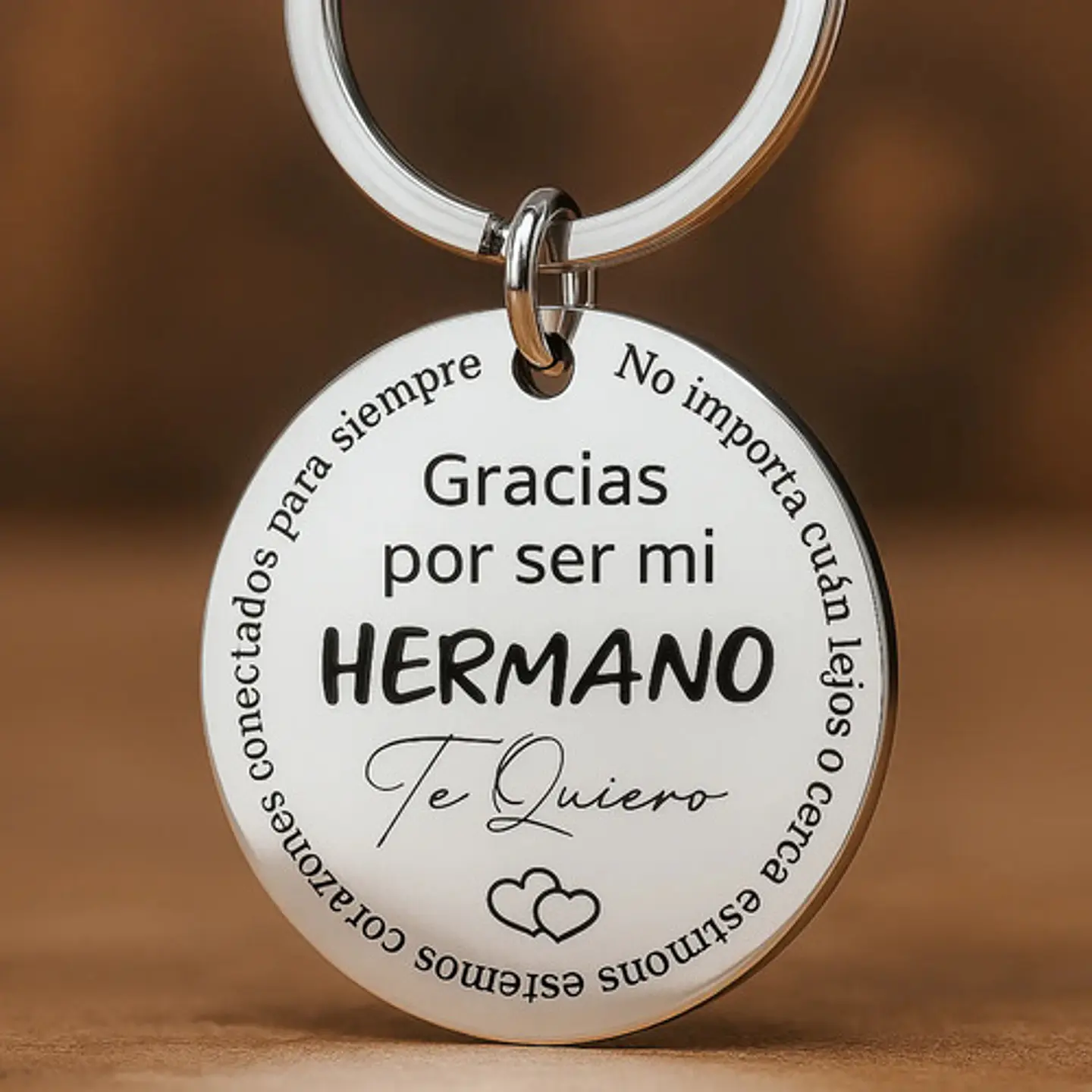 Llavero De Acero Grabado Gracias Por Ser Mi Hermano Hermana 10