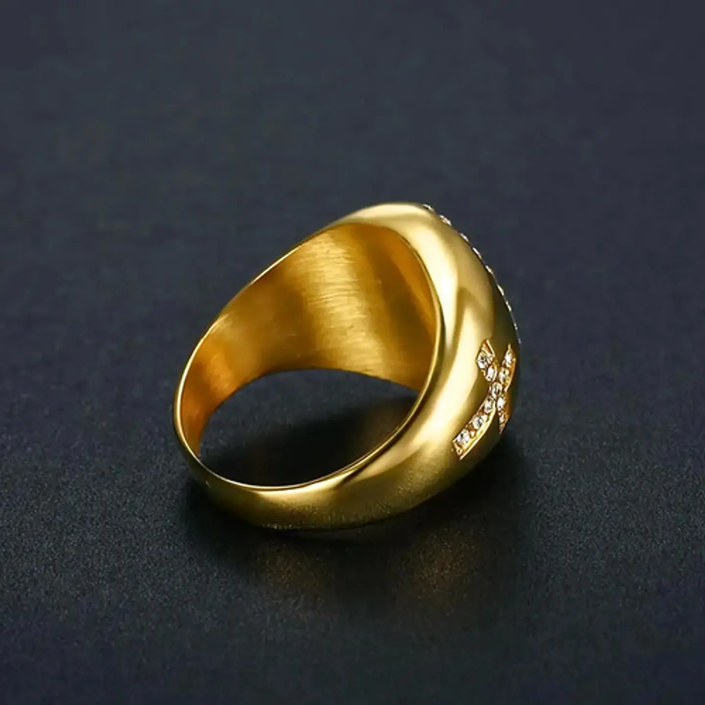Anillo Hip Hop Para Hombre Mujer Virgen Guadalupe Color Oro 5