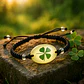 Pulsera Hombre Y Mujer Manilla Trébol Brilla En La Oscuridad - Miniatura 4