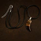 Collar Hombre Y Mujer Dije Diente Lobo Piedra Ojo De Tigre - Miniatura 7