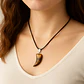 Collar Hombre Y Mujer Dije Diente Lobo Piedra Ojo De Tigre - Miniatura 10