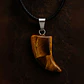 Collar Hombre Y Mujer Dije Diente Lobo Piedra Ojo De Tigre - Miniatura 16