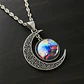 Collar Para Mujer Dije Luna Cristal Galaxia Universo Planeta - Miniatura 5