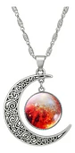 Collar Para Mujer Dije Luna Cristal Galaxia Universo Planeta - Miniatura 15