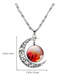 Collar Para Mujer Dije Luna Cristal Galaxia Universo Planeta - Miniatura 16