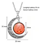 Collar Para Mujer Dije Luna Cristal Galaxia Universo Planeta - Miniatura 22