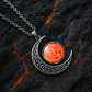 Collar Para Mujer Dije Luna Cristal Galaxia Universo Planeta - Miniatura 25