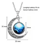 Collar Para Mujer Dije Luna Cristal Galaxia Universo Planeta - Miniatura 29