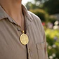 Collar Hombres Y Mujeres Dije Sello San Benito Abad Medalla - Miniatura 5