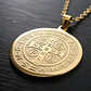 Collar Hombres Y Mujeres Dije Sello San Benito Abad Medalla - Miniatura 6