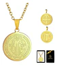 Collar Hombres Y Mujeres Dije Sello San Benito Abad Medalla - Miniatura 10