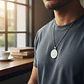 Collar Hombres Y Mujeres Dije Sello San Benito Abad Medalla - Miniatura 19