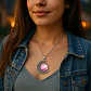 Collar Para Mujeres Con Dije Luna Nebulosa Galaxia Universo - Miniatura 17