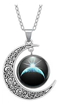 Collar Para Mujeres Con Dije Luna Nebulosa Galaxia Universo - Miniatura 26
