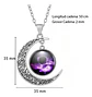 Collar Para Mujeres Con Dije Luna Nebulosa Galaxia Universo - Miniatura 34