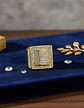 Anillo Hip Hop Para Hombre Piedras Diseño Cuadrado Color Oro - Miniatura 7