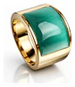 Anillo Para Hombres Mujeres Con Piedra De Ópalo Geométrico - Miniatura 1