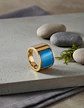 Anillo Para Hombres Mujeres Con Piedra De Ópalo Geométrico - Miniatura 21